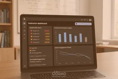 تحسين سير العمل باستخدام الذكاء الاصطناعي لمنصة تعليمية
