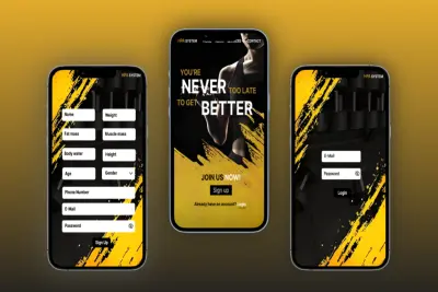 تصميم UI احترافي لموقع Sports & Nutrition باستخدام Figma