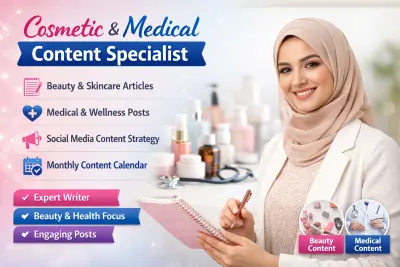 أخصائية تجميل | كتابة محتوى طبي وتجميلي احترافي