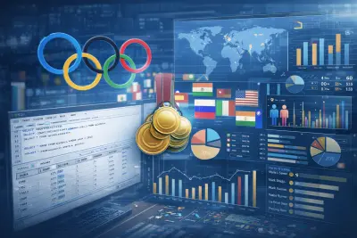 "محلل بيانات | تحليل شامل لأداء ونتائج ألعاب الأولمبياد"