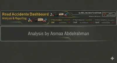 التحليل الجغرافي والزمني لحوادث الطرق (Road Traffic Accidents Analytics Dashboard)