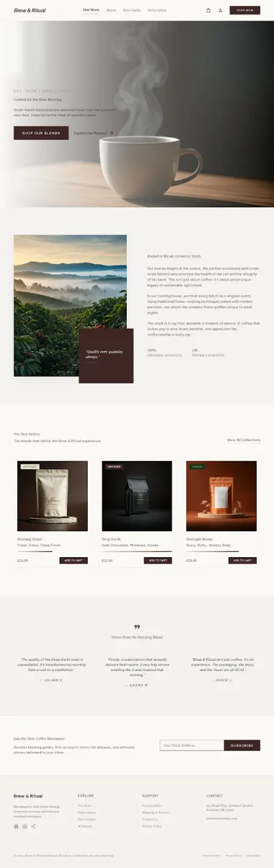 صورة العمل تصميم Landing Page احترافي باستخدام HTML, CSS, JavaScript
