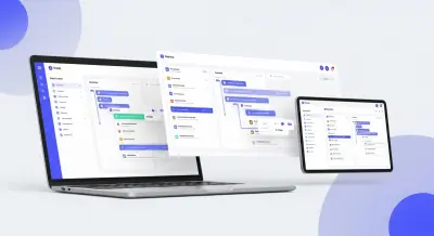 موقع إدارة مهام (Task Management) بواجهة تفاعلية حديثة