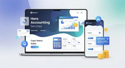 صفحة هبوط موقع محاسبي