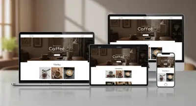 تصميم موقع كافيه احترافي متعدد اللغات