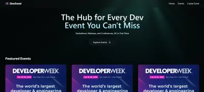 عرض وتسجيل الفعاليات التقنية (Tech Community Events Platform)