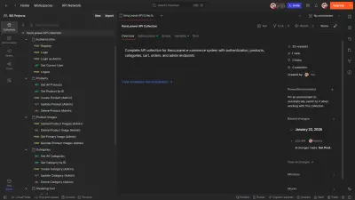 برمجة Backend متجر إلكتروني متكامل بلارافيل