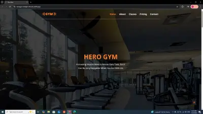 انشاء موقع جيم او نادي باستخدام HTML CSS JS