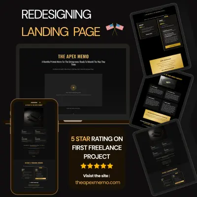 اعادة تصميم صفحة هبوط لشركة امريكية + رأي العميل بعد التنفيذ.