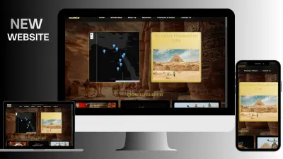 تصميم موقع سياحي لمصر برمجة خاصة HTML < CSS < JS