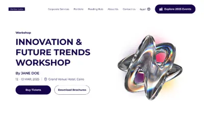 تصميم صفحه هبوط لفاعيله / ورشه عمل