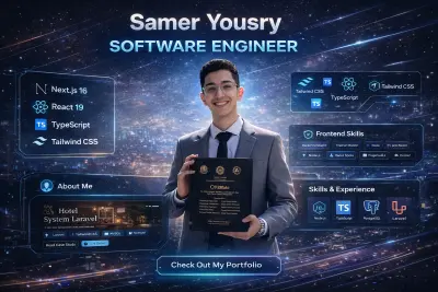 تطوير موقع Portfolio احترافي باستخدام Next.js وReact