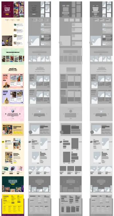 تصميم Wireframes احترافية (Low / Mid / High Fidelity) لتجربة مستخدم فعّالة