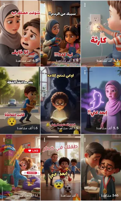 تصميم فيديو قصير انمي ثلاثية الأبعاد فائق الجودة ai