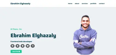 موقع بورتفوليو / سيرة ذاتية رقمية (Personal Portfolio Website)