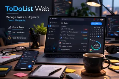 برمجة موقع للمهام | عمل Backend Web Api ل ToDoList App