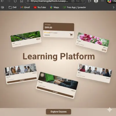منصة تعليم إلكتروني متكاملة (Learning Platform)
