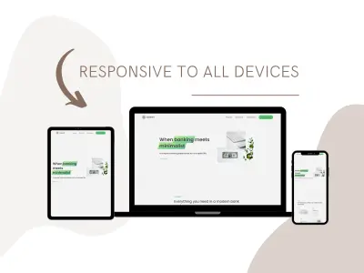 تصمصم وتنفيذ صفحة هبوط لنظام بنكي