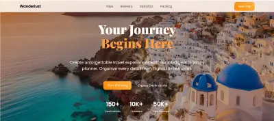 تصميم موقع سياحي متجاوب لجميع الشاشات