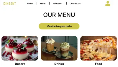 تصميم واجهات موقع مطعم احترافية (UI/UX Design)