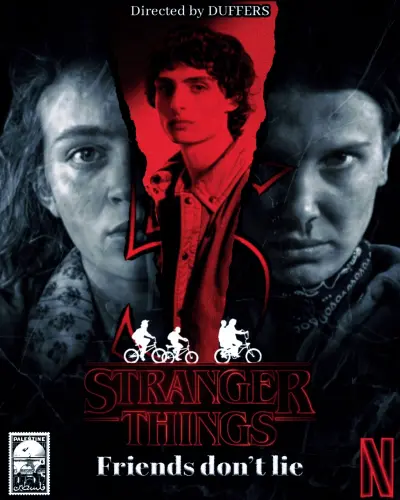 بوستر تخيلي لمسلسل stranger things