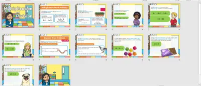 تصميم عرض تقديمي لدرس رياضيات لأكاديمية تعليمية باستخدام PowerPoint