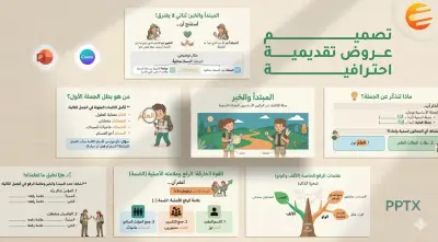 تصميم عرض شرائح احترافي وجذاب يناسب جميع الاستخدامات