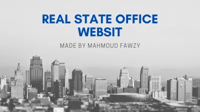 موقع لمستشاري عقارات (Static Web Stie)