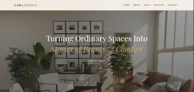 Interior Design Portfolio Website