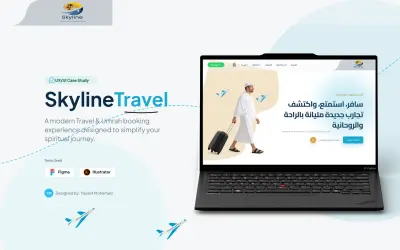UI/UX Design – Travel Skyline – موقع ويب سياحي Website