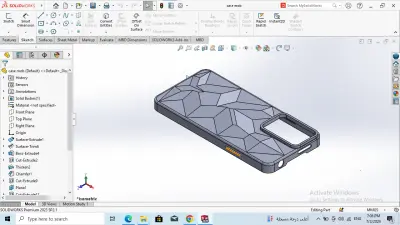 تجسيد جراب هاتف على السوليد ورك