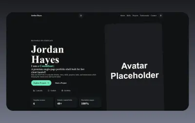 تطوير Portfolio رقمي متكامل