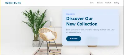 تصميم Landing Page عصرية لمتجر أثاث باستخدام Tailwind CSS