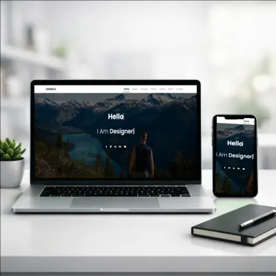 تصميم موقع "Portfolio" متجاوب (Agency / Personal Template)