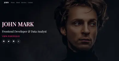 تطوير قالب بورتفوليو (Portfolio) احترافي متكامل وعصري