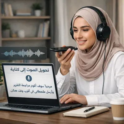 تحويل مقطع صوتي الي كتابه