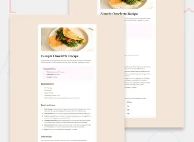 Simple Omelette Recipe