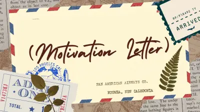 كتابة خطاب الدافع (Motivation Letter) احترافي للمنح والجامعات