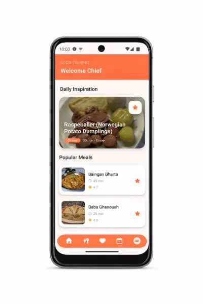 تطبيق Meal Planner لتنظيم الوجبات