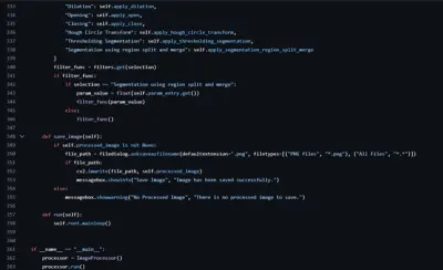 Desktop Image Processing Application Using Tkinter and OpenCV