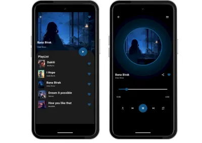 تصميم تطبيق موسيقى احترافي – تجربة استماع سلسة وجذابة
