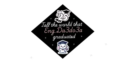 تصميم قبعة تخرج مخصصة ديزاين عصري واحترافي