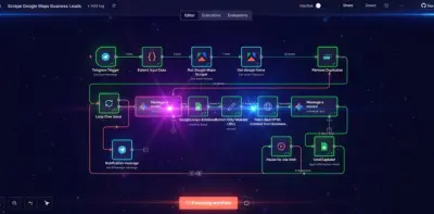 Workflow ذكي لتوليد 100+ Lead مستهدف تلقائياً مع WhatsApp & Email Outreach