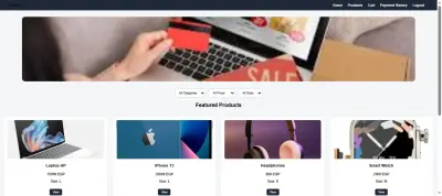 متجر إلكتروني تفاعلي باستخدام HTML5 و CSS3 و JavaScript ES6