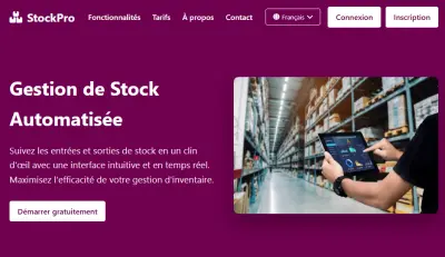 "StockPro" تطبيق ويب متكامل لإدارة المخزون.