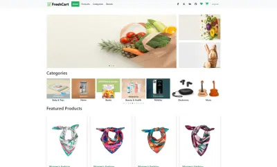 تصميم وتطوير واجهة متجر إلكتروني احترافية (FreshCart E-Commerce)