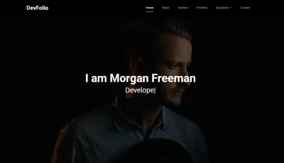 تصميم موقع Portfolio احترافي لعرض أعمال المطورين (DevFolio)