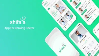 تصميم تطبيق شفاء لحجز مواعيد الاطباء باستخدام figma