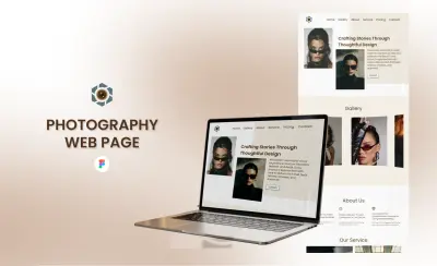 تصميم موقع بورتفوليو احترافي لمصور فوتوغرافي