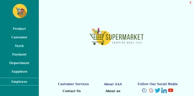 Supermarket Management System Using C# WinForms & Database
